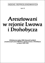 Aresztowani w rejonie Lwowa i Drohobycza - okładka książki