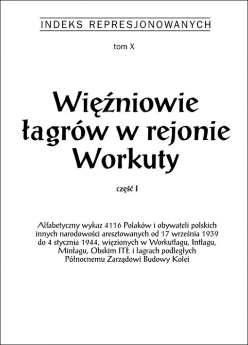 Więźniowie Workuty t. 1 - okładka książki