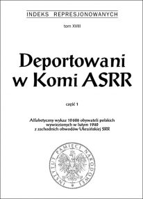 Deportowani w Komi ASRR. Część 1