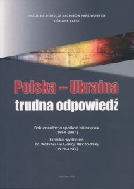 Polska Ukraina trudna odpowiedź - okładka książki