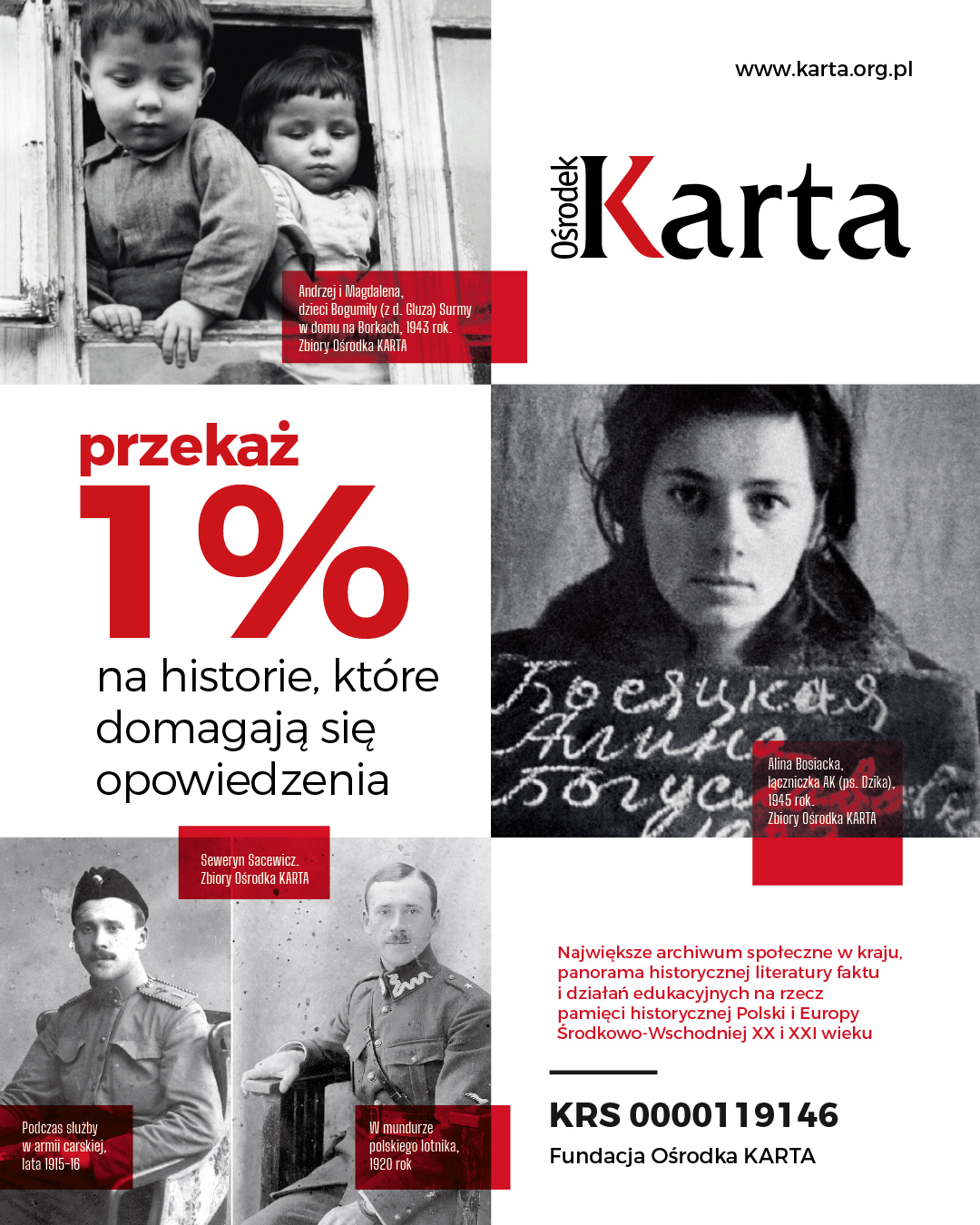 Przekaż 1% podatku na historie, które domagają się opowiedzenia