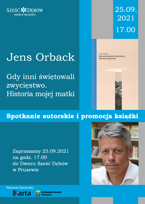 Spotkanie z Jensem Orbackiem i zniżka na książkę