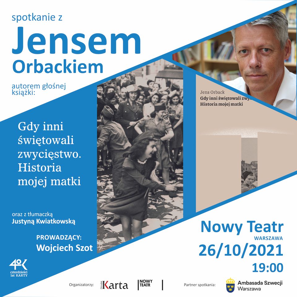 Spotkanie z Jensem Orbackiem w Warszawie i online